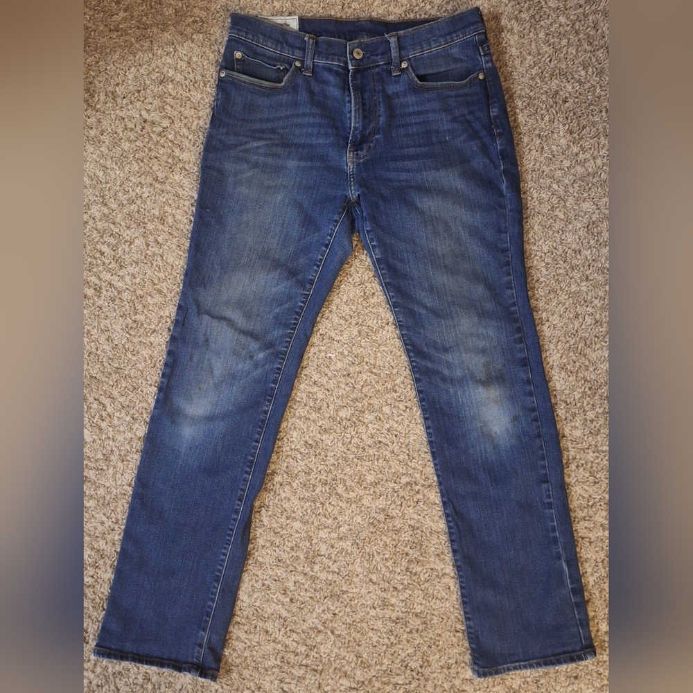Abercrombie & Fitch Straight Stretch Denim Jeans 32w 32l NWOT
